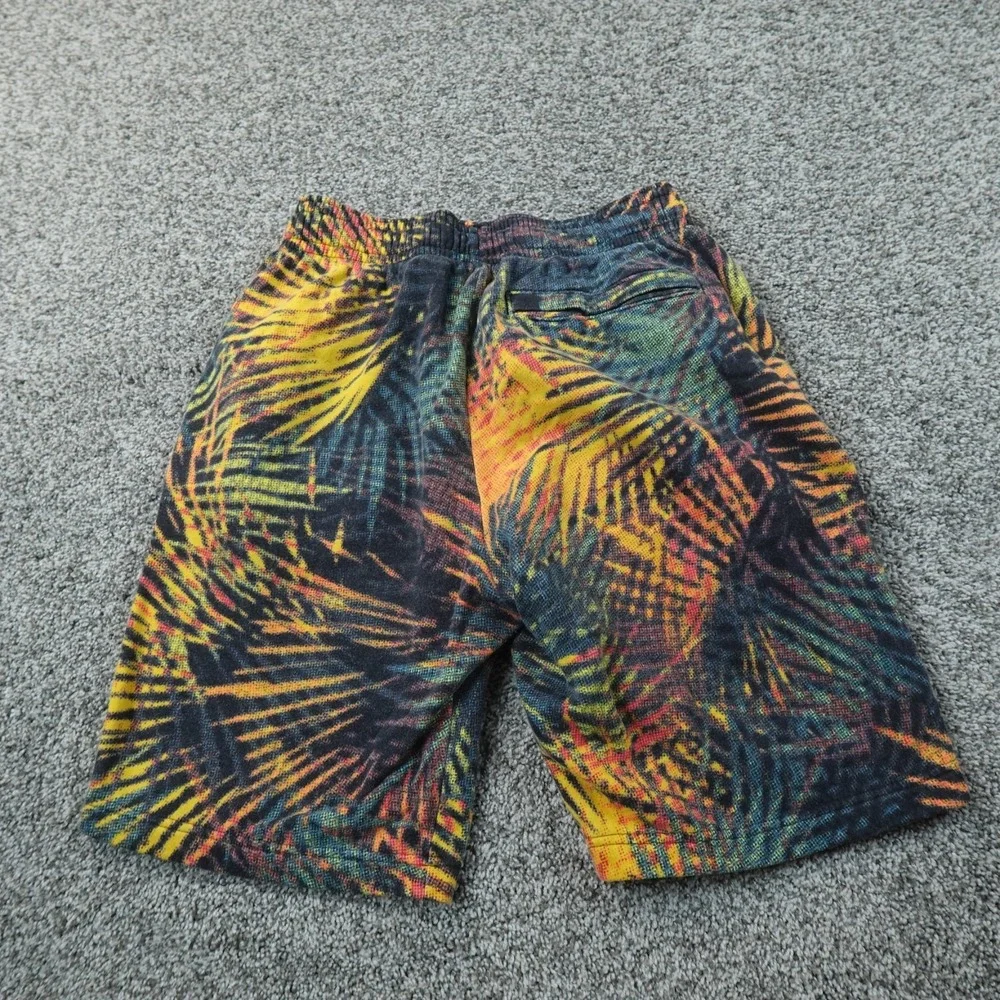 Under Armour Shorts Mens M Tropical Palm Drawstring Sweat Loose Athletic Gym Run